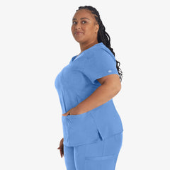 "Women's EDS Essentials Mock Wrap Scrub Top"