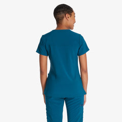 "Women's EDS Essentials Mock Wrap Scrub Top"