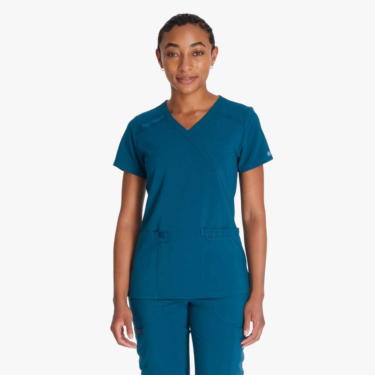 "Women's EDS Essentials Mock Wrap Scrub Top"