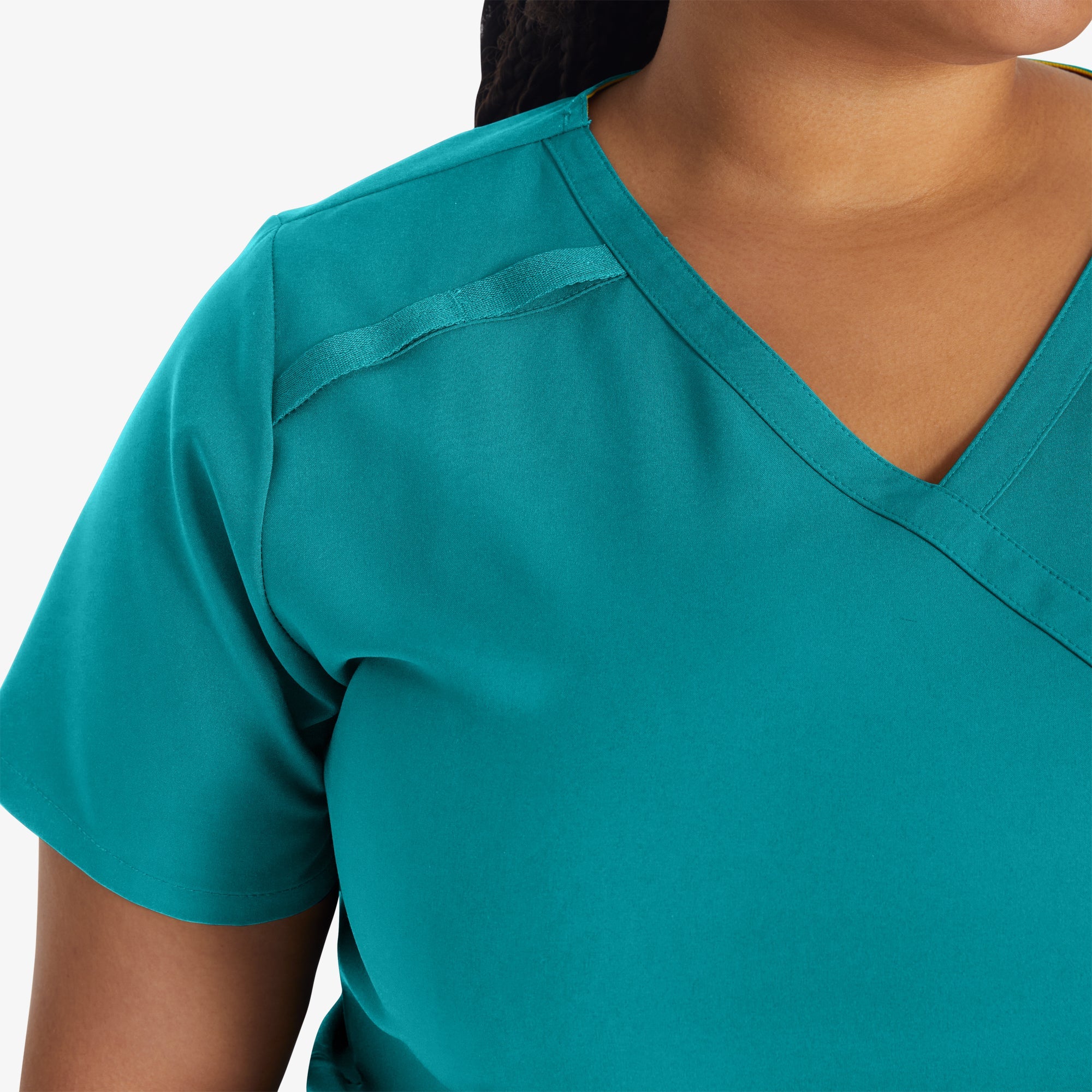 "Women's EDS Essentials Mock Wrap Scrub Top"