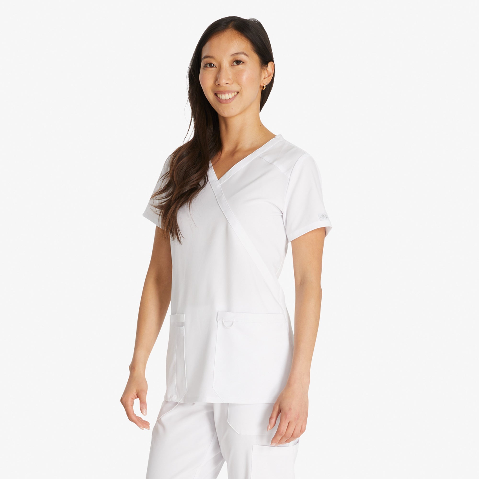 "Women's EDS Essentials Mock Wrap Scrub Top"