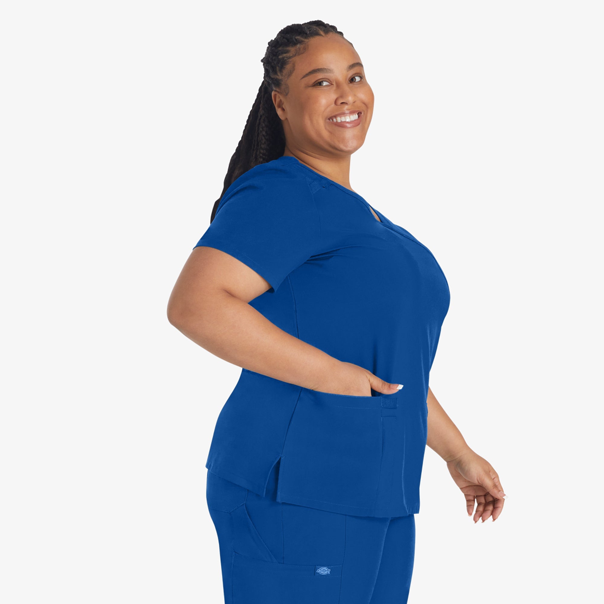 "Women's EDS Essentials Mock Wrap Scrub Top"