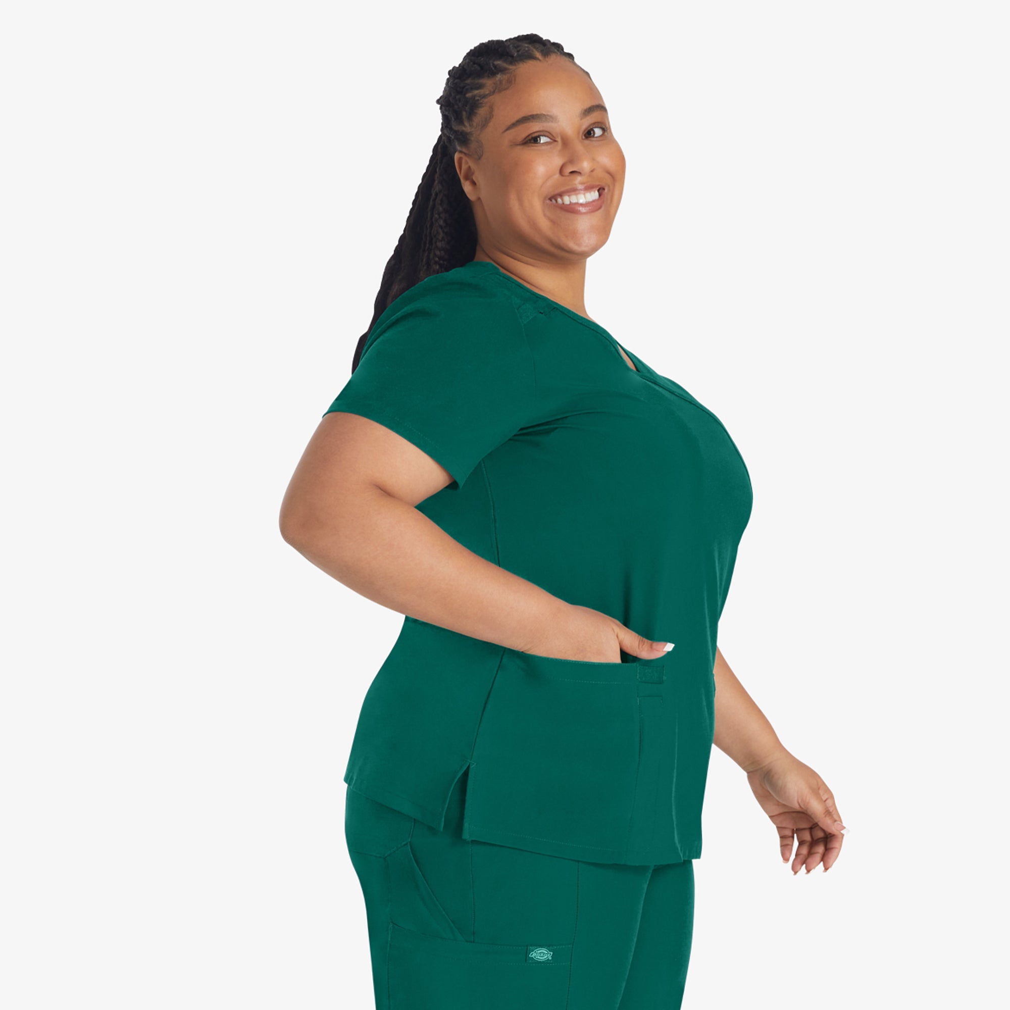 "Women's EDS Essentials Mock Wrap Scrub Top"