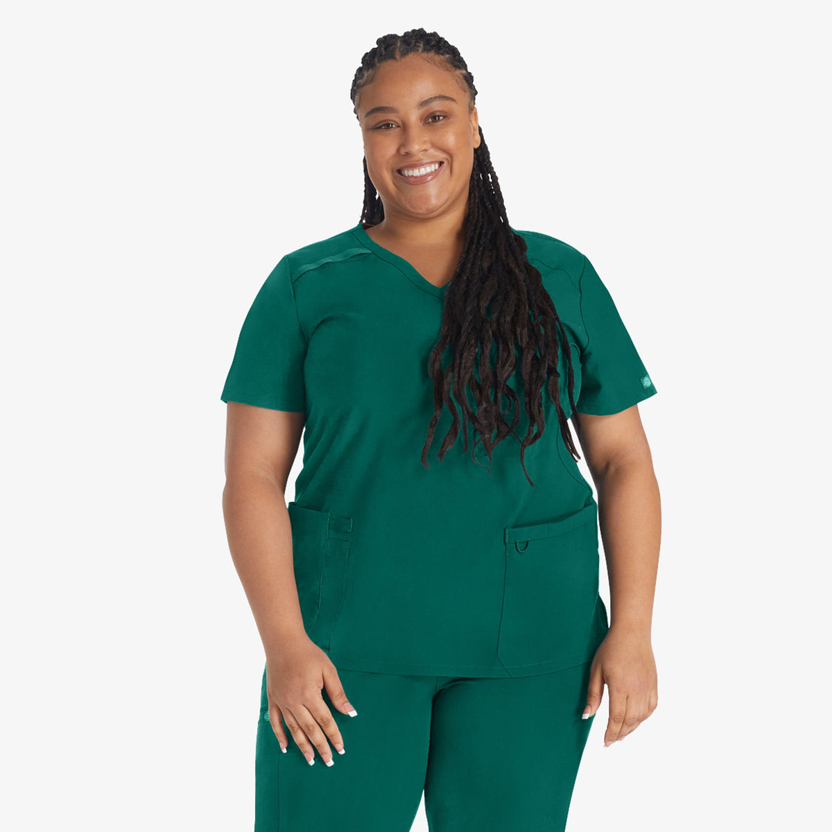 "Women's EDS Essentials Mock Wrap Scrub Top"