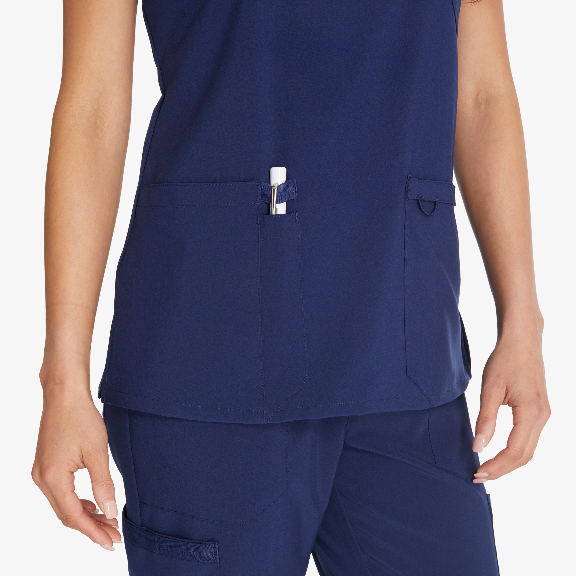 "Women's EDS Essentials Mock Wrap Scrub Top"