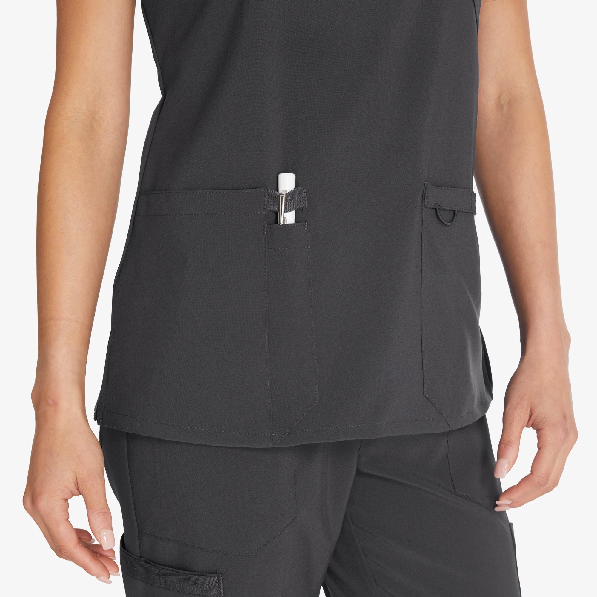 "Women's EDS Essentials Mock Wrap Scrub Top"