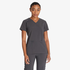 "Women's EDS Essentials Mock Wrap Scrub Top"
