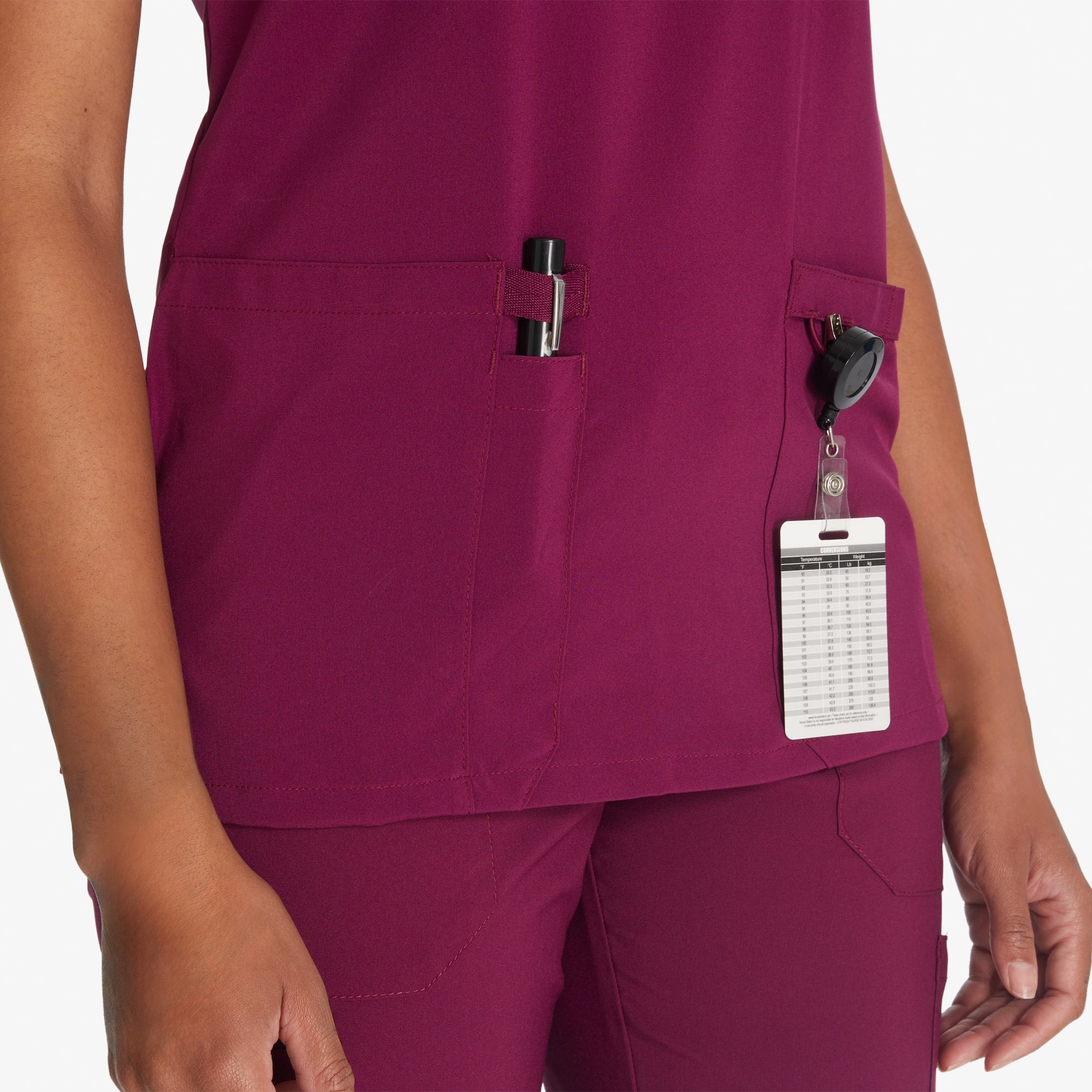 "Women's EDS Essentials Mock Wrap Scrub Top"
