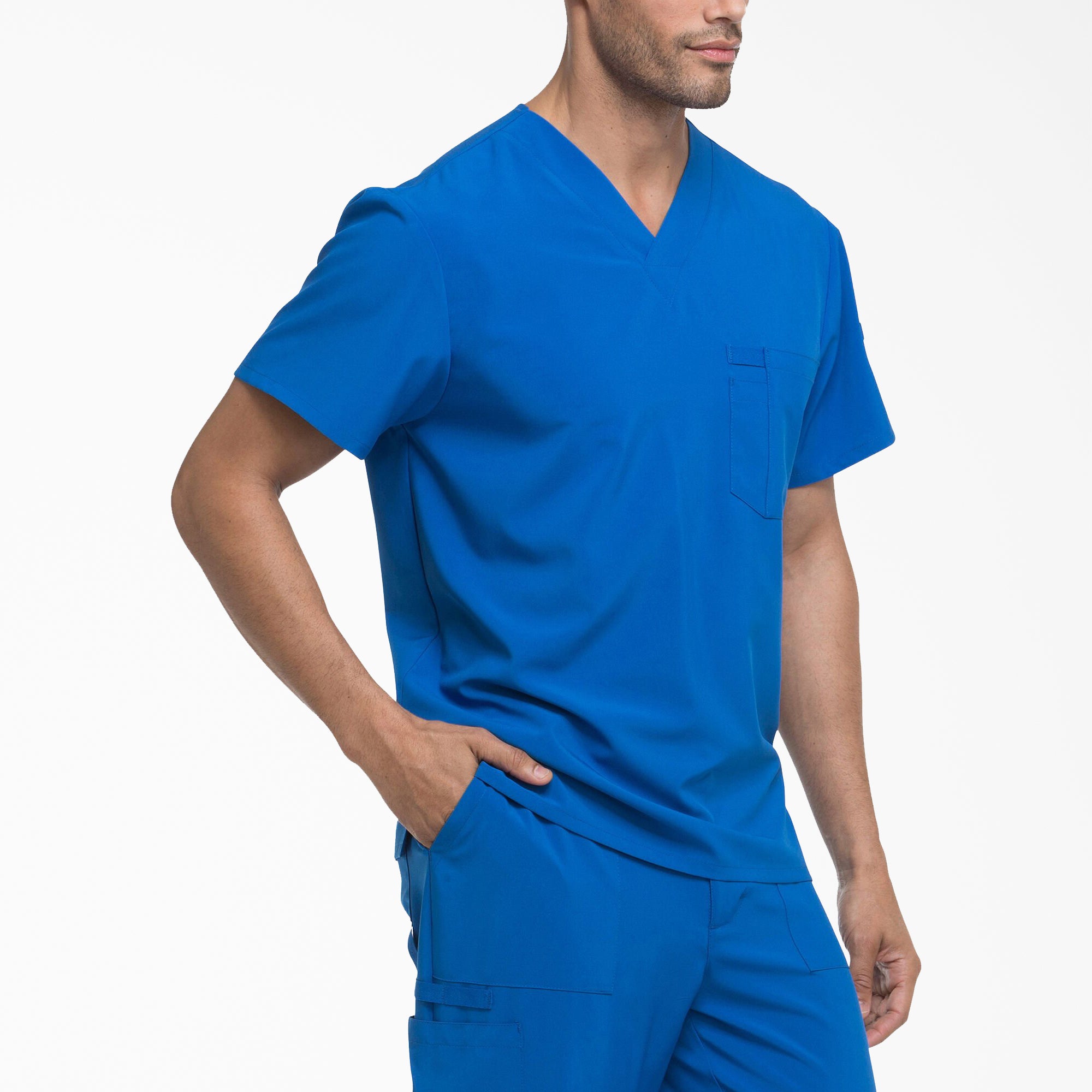 "Men's EDS Essentials Tuckable V-Neck Scrub Top"