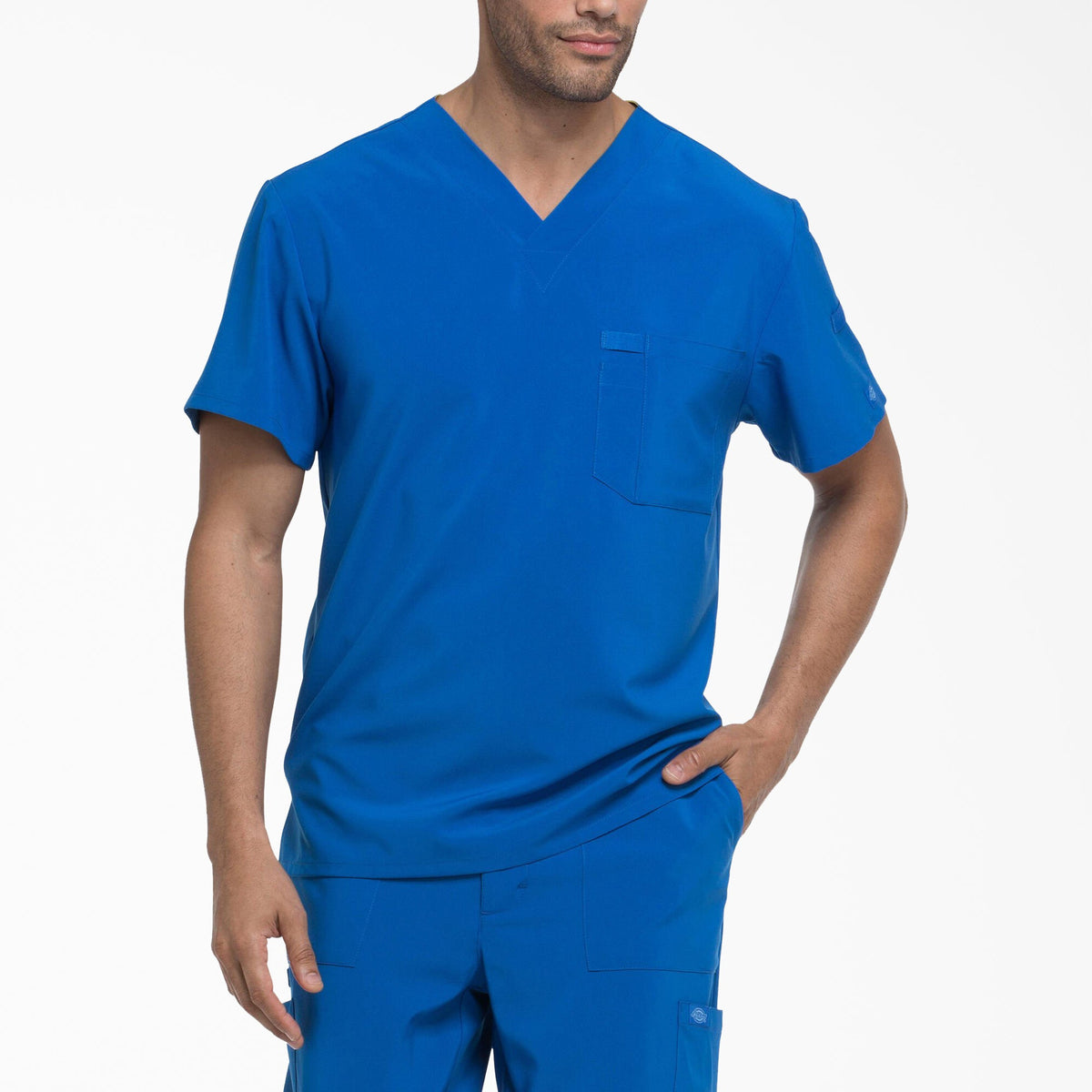 "Men's EDS Essentials Tuckable V-Neck Scrub Top"