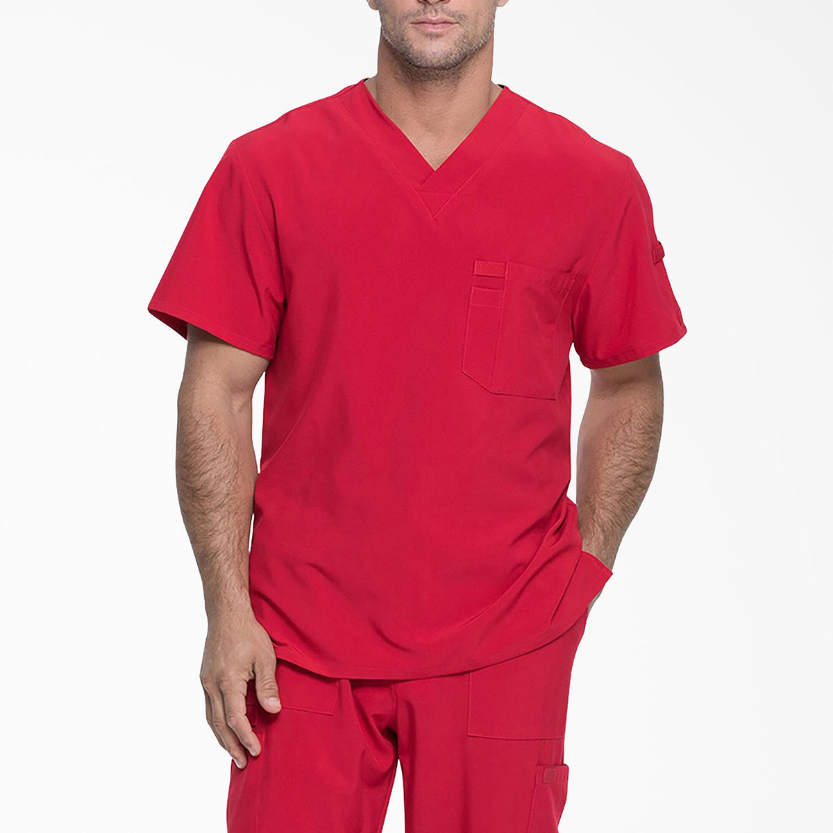 "Men's EDS Essentials Tuckable V-Neck Scrub Top"