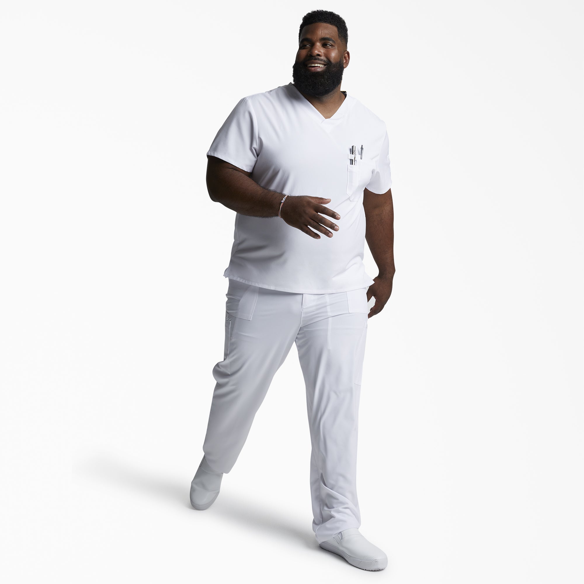 "Men's EDS Essentials Tuckable V-Neck Scrub Top"