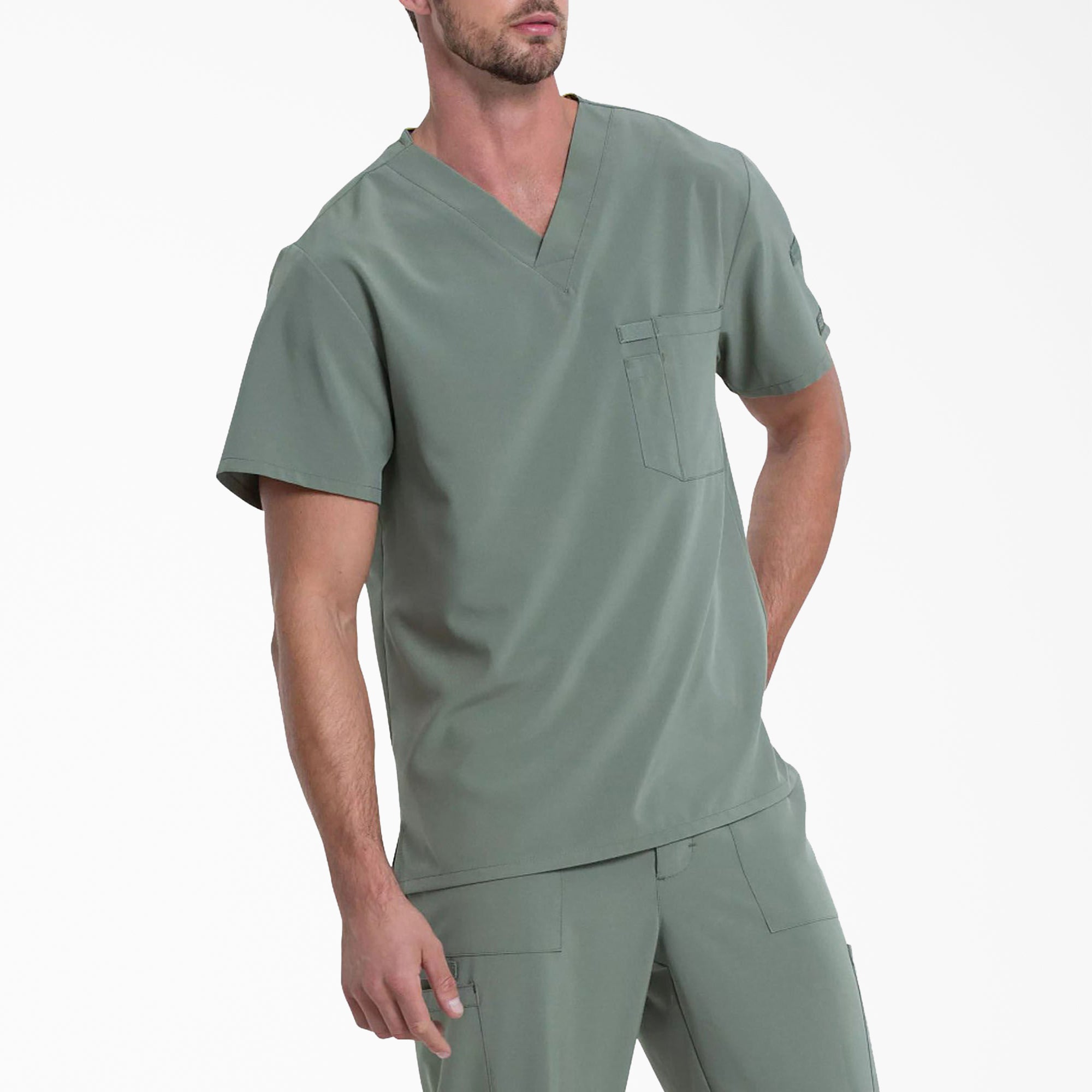 "Men's EDS Essentials Tuckable V-Neck Scrub Top"
