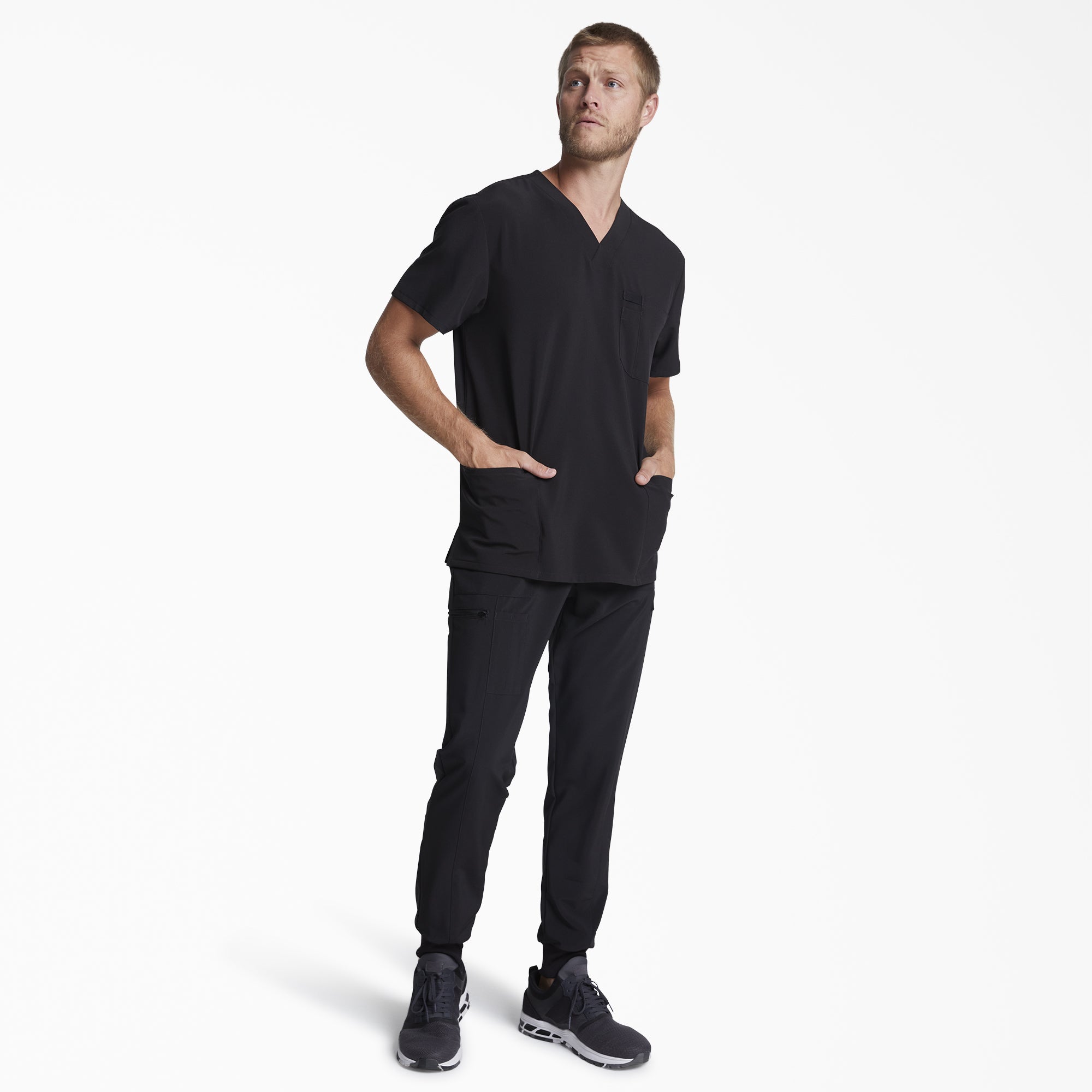 "Men's EDS Essentials V-Neck Scrub Top"