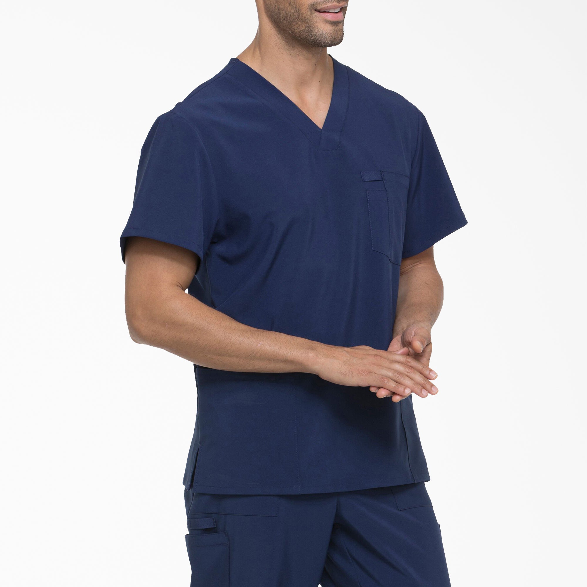 "Men's EDS Essentials V-Neck Scrub Top"