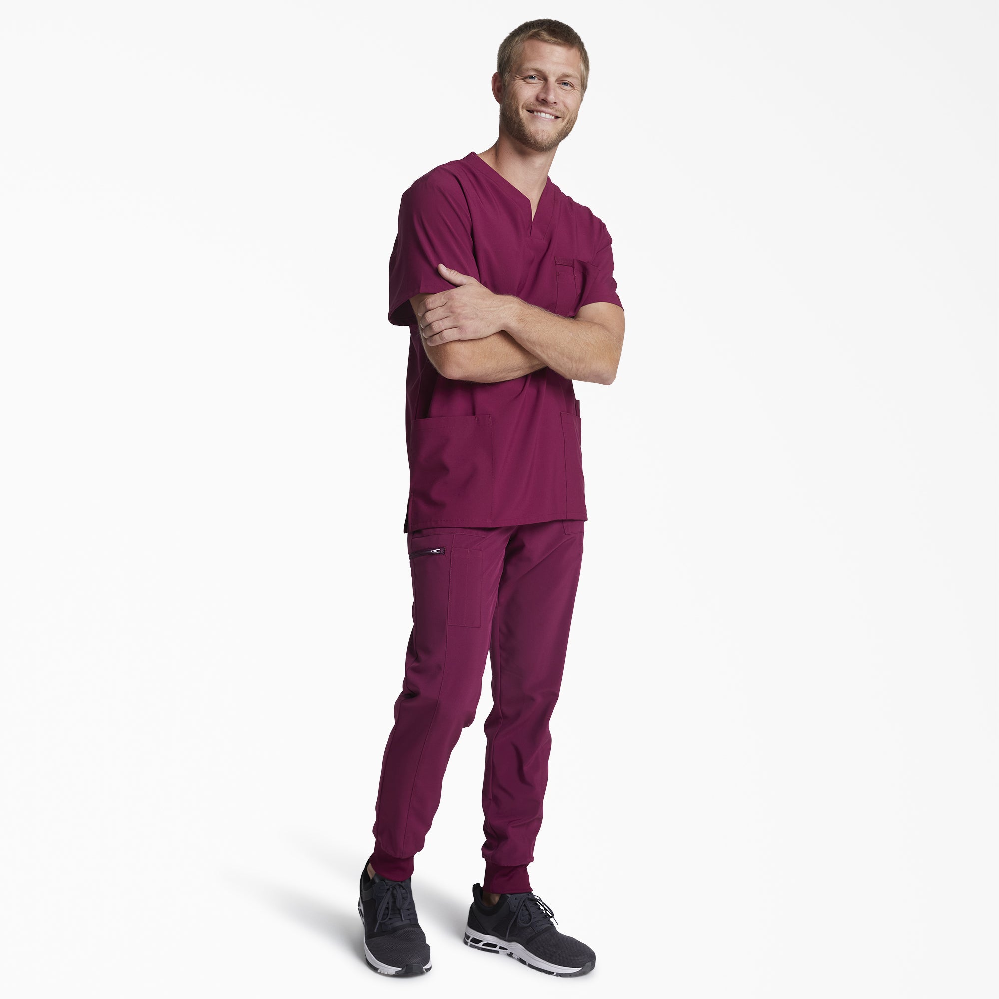 "Men's EDS Essentials V-Neck Scrub Top"
