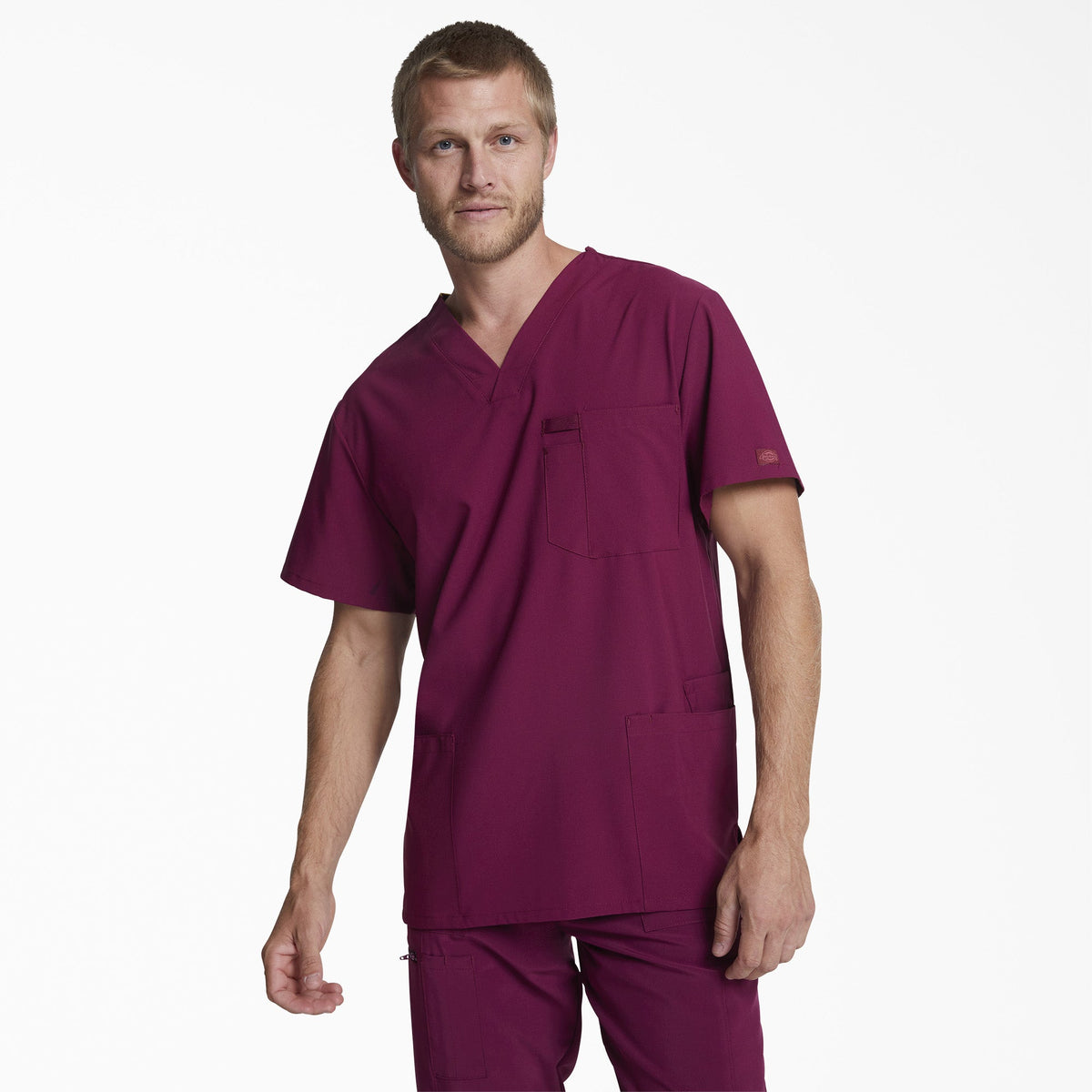 "Men's EDS Essentials V-Neck Scrub Top"