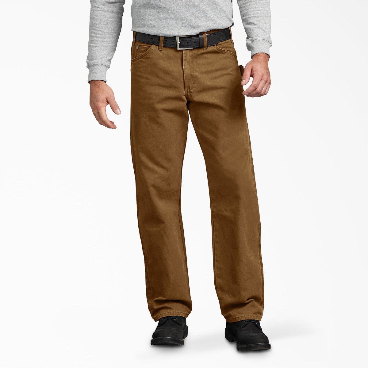 "Relaxed Fit Sanded Duck Carpenter Pants"