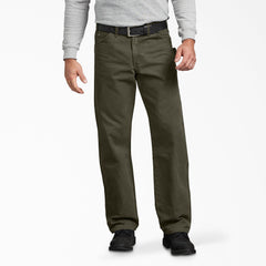 "Relaxed Fit Sanded Duck Carpenter Pants"