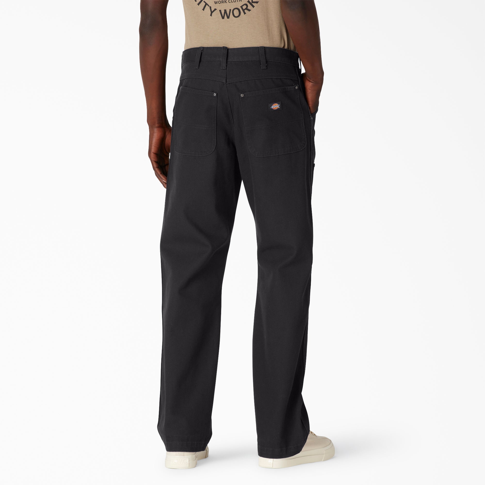 "Relaxed Fit Double Knee Duck Pants"
