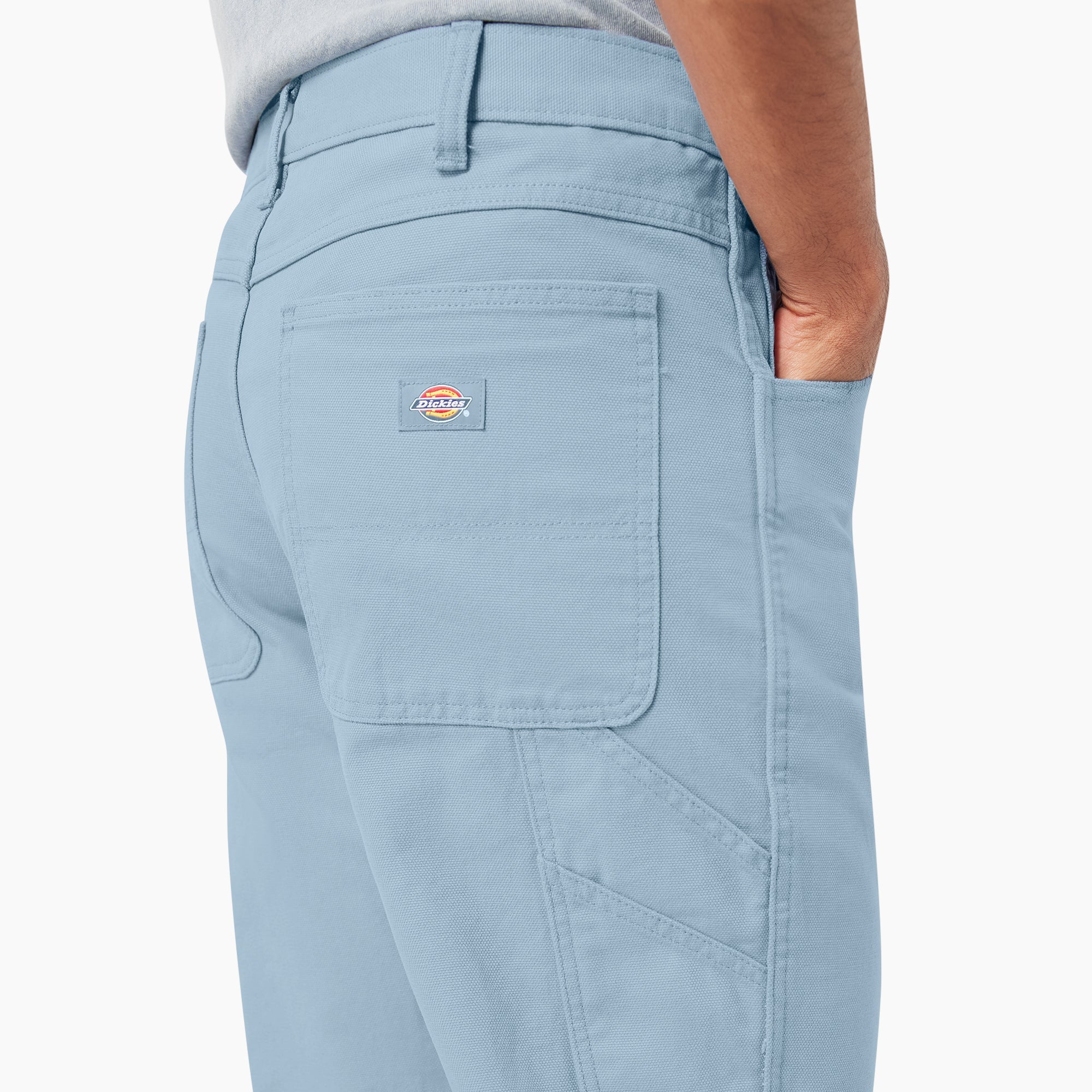 "Relaxed Fit Stonewashed Duck Carpenter Pants"