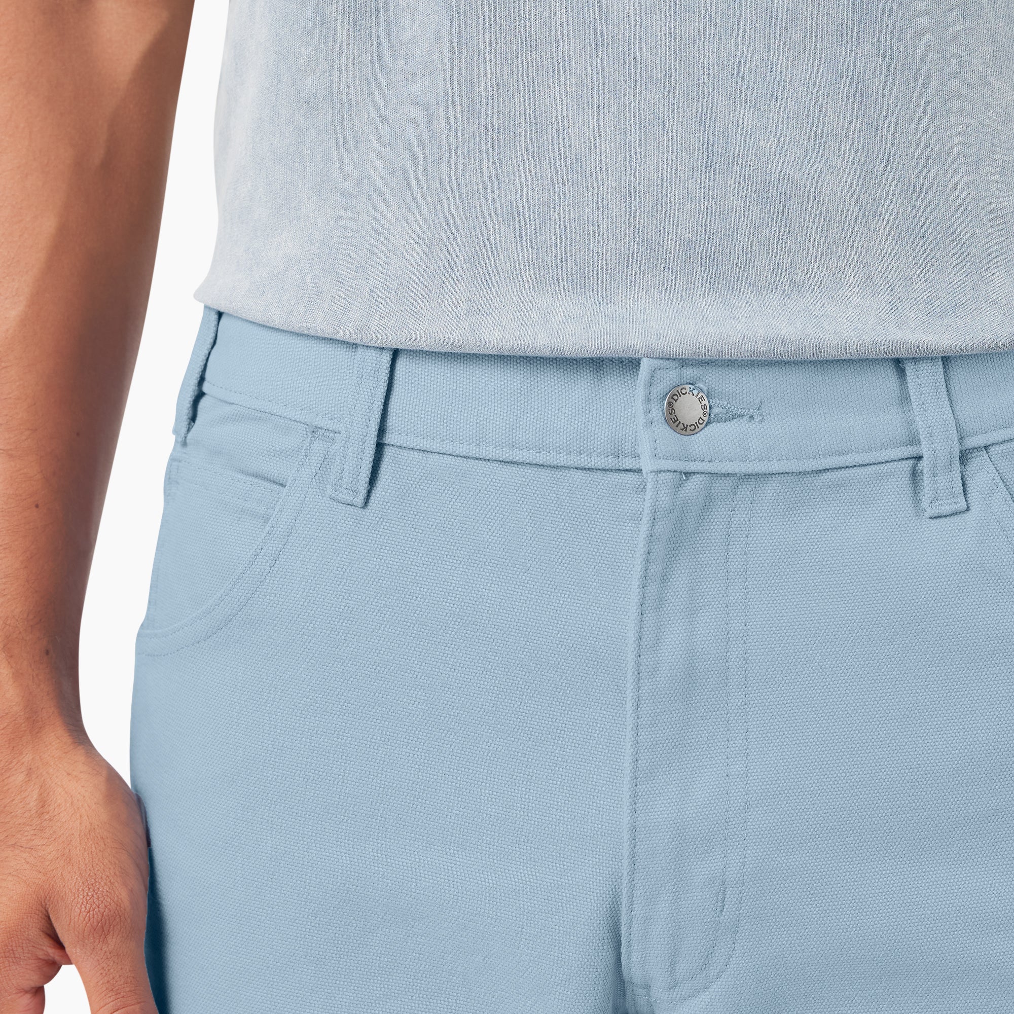 "Relaxed Fit Stonewashed Duck Carpenter Pants"