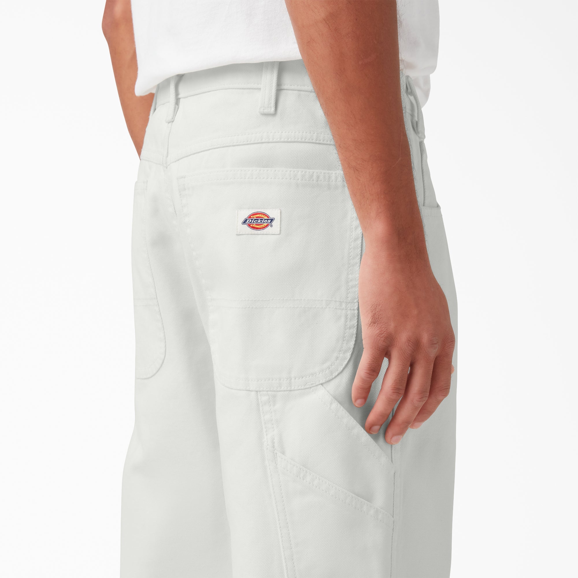 "Relaxed Fit Stonewashed Duck Carpenter Pants"
