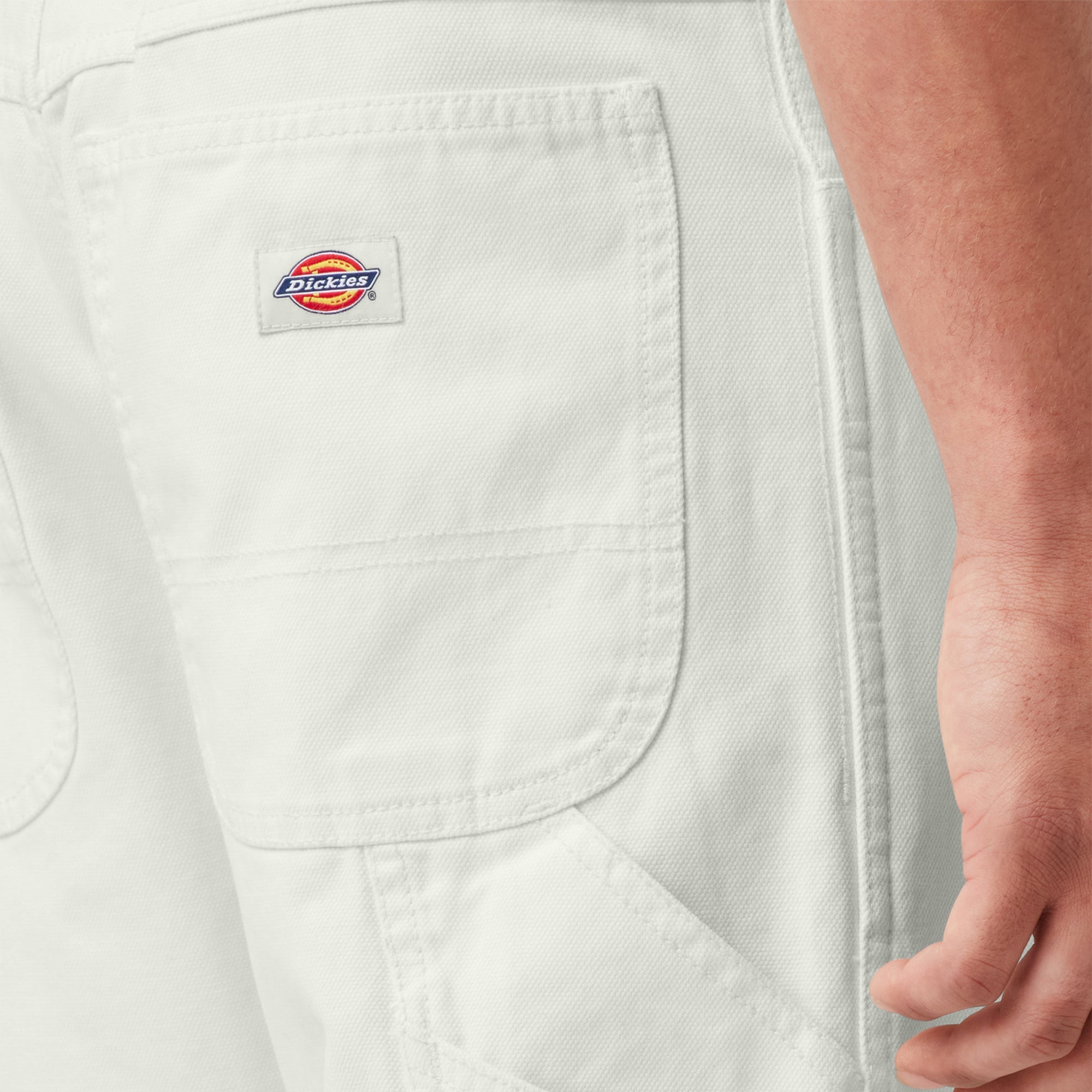 "Relaxed Fit Stonewashed Duck Carpenter Pants"