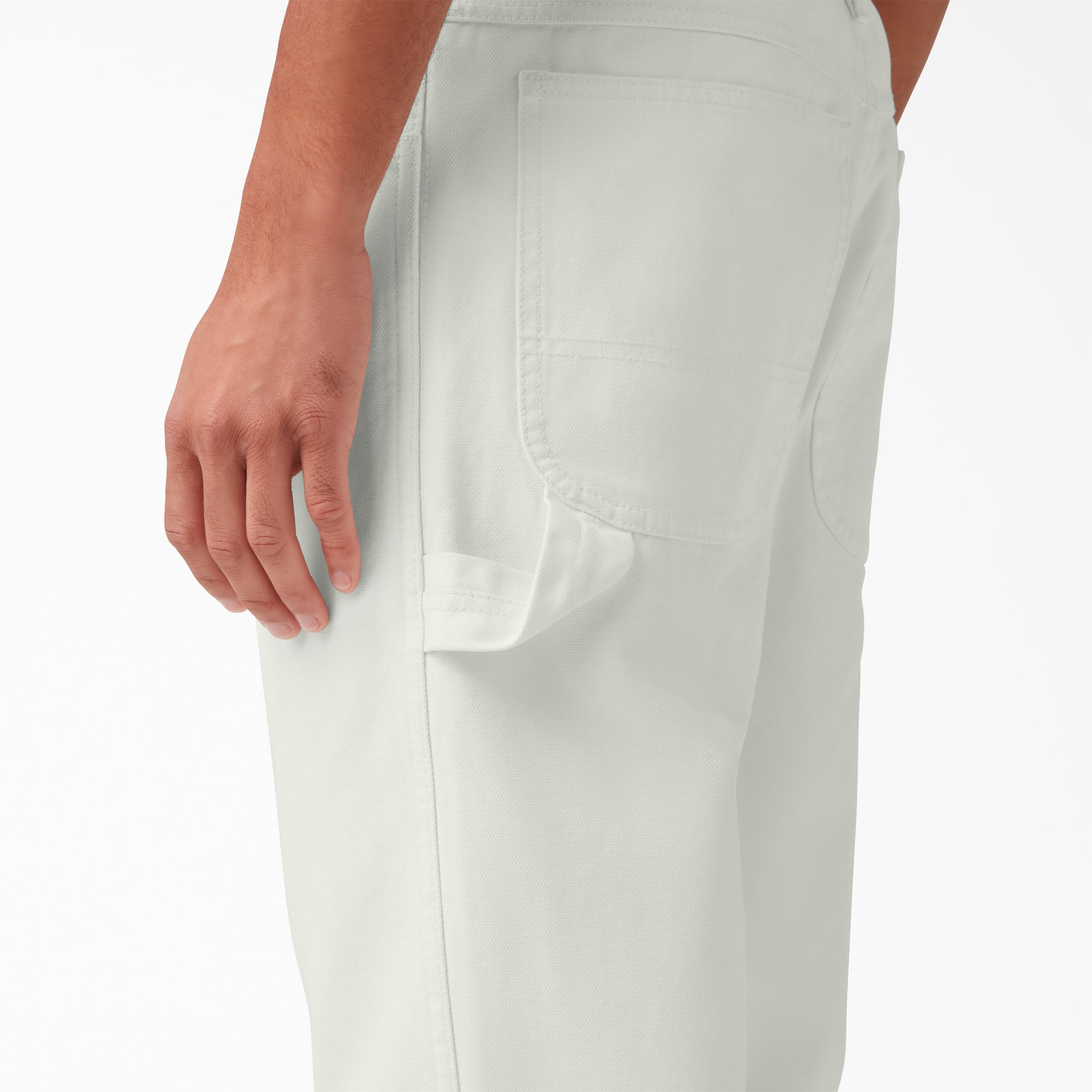 "Relaxed Fit Stonewashed Duck Carpenter Pants"