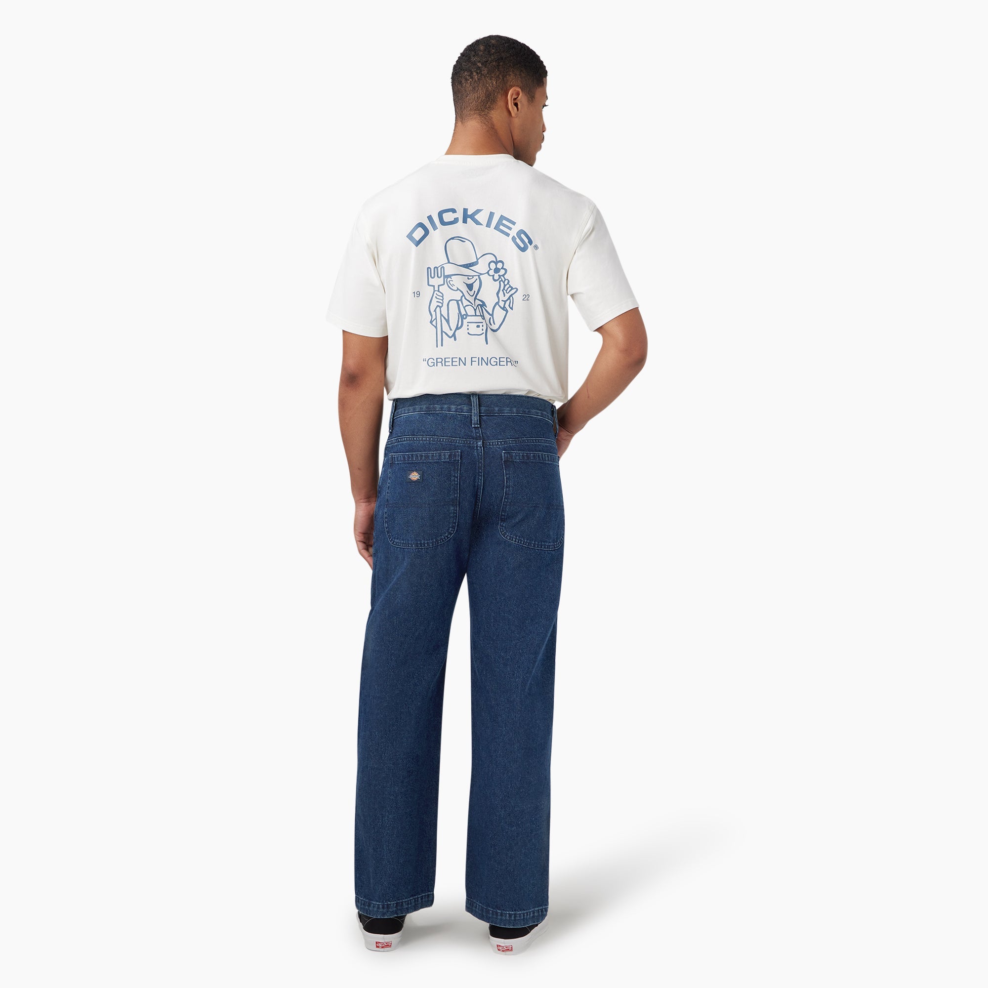 "Loose Fit Double Knee Jeans"
