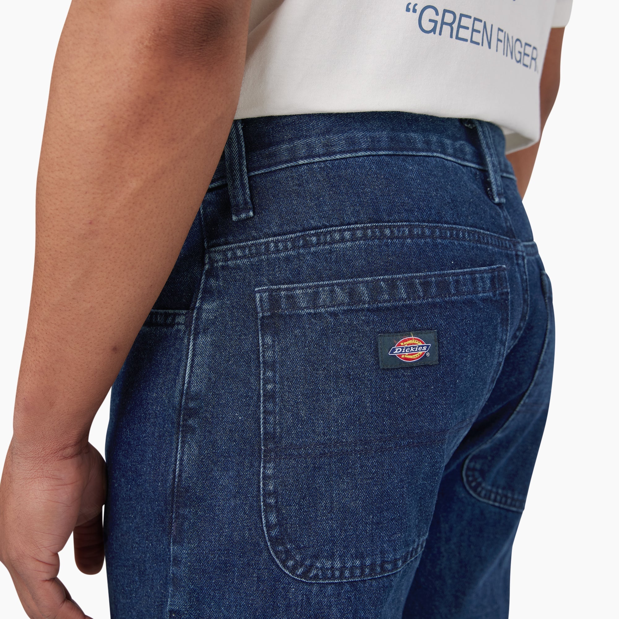 "Loose Fit Double Knee Jeans"