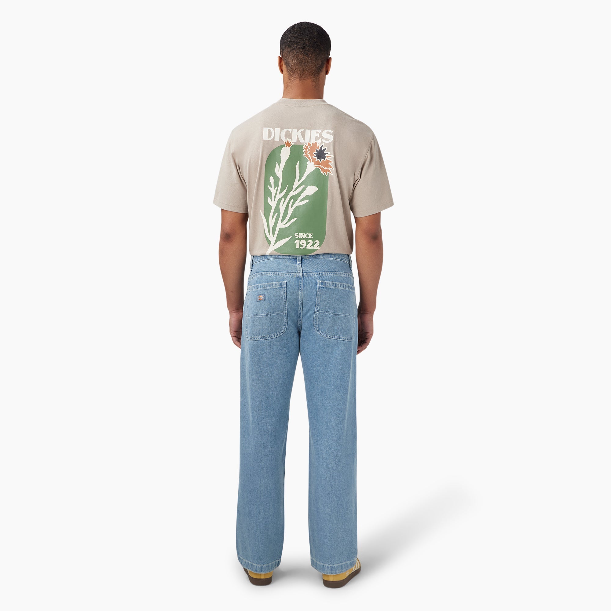 "Loose Fit Double Knee Jeans"