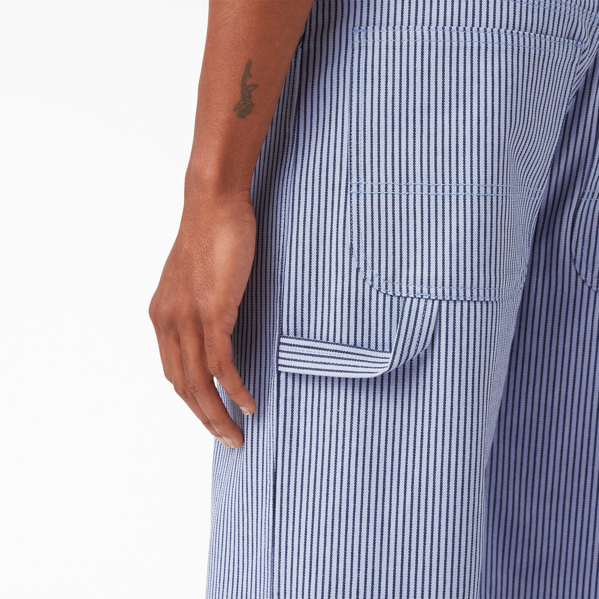 "Hickory Stripe Carpenter Pants"