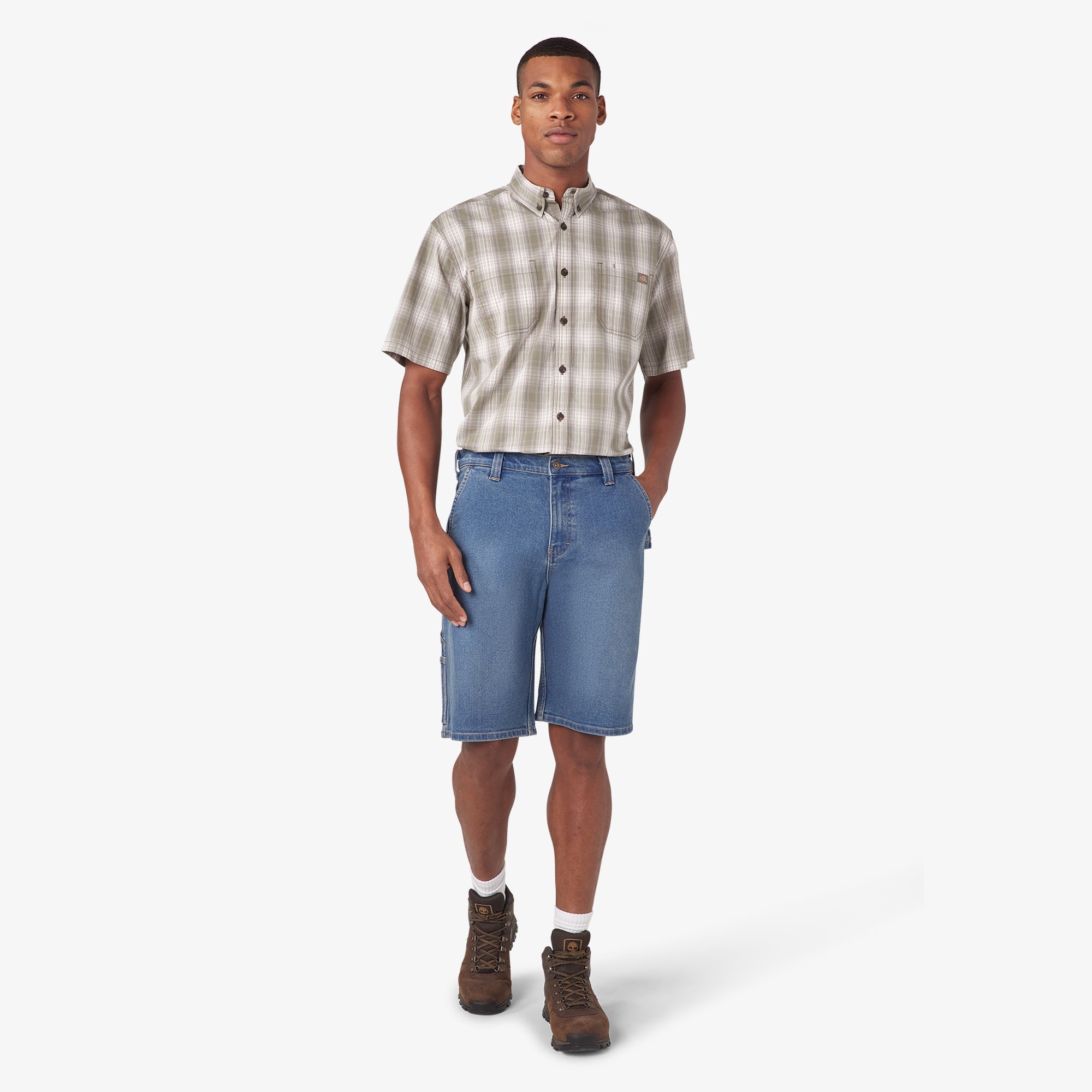 "Denim Utility Shorts, 11"""