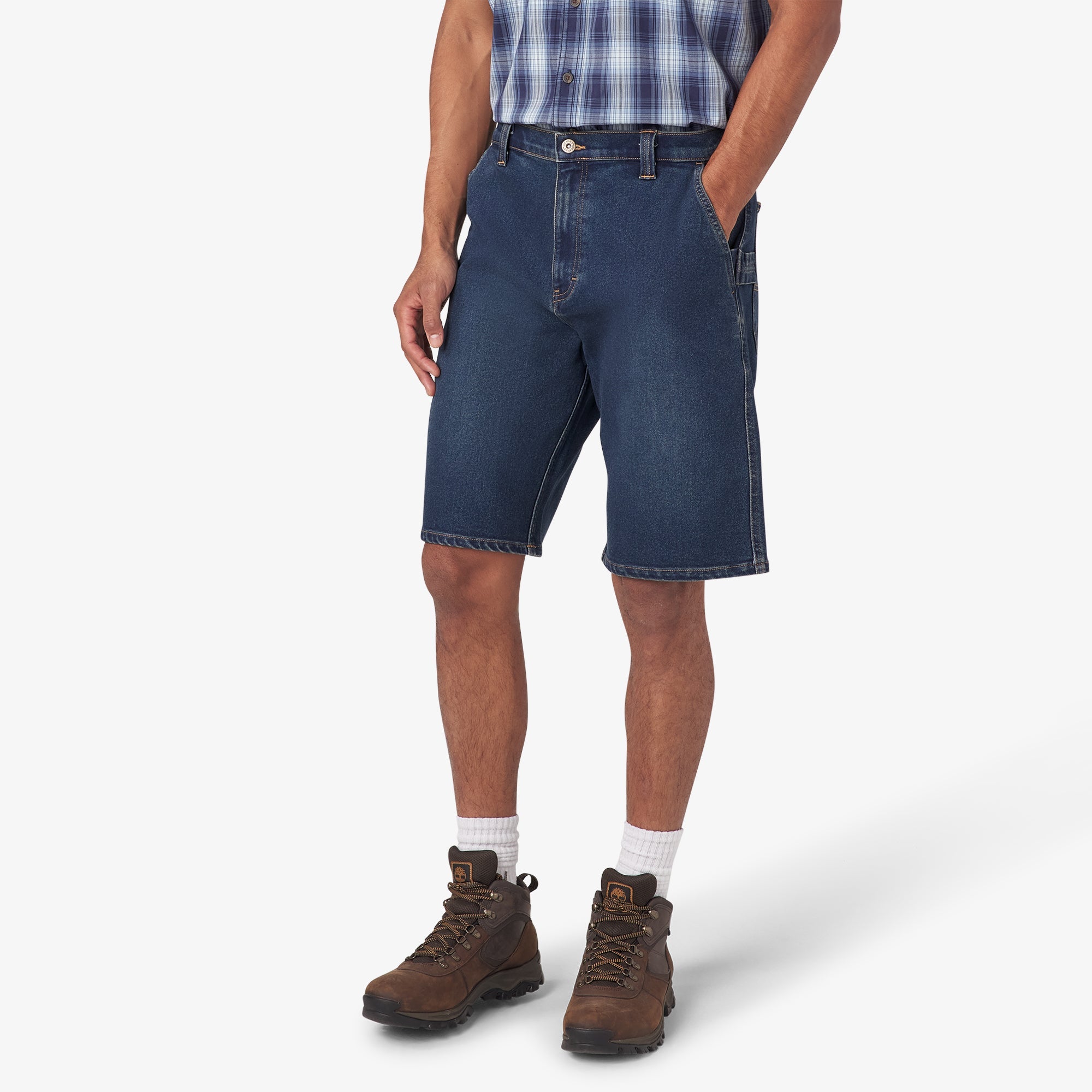 "Denim Utility Shorts, 11"""