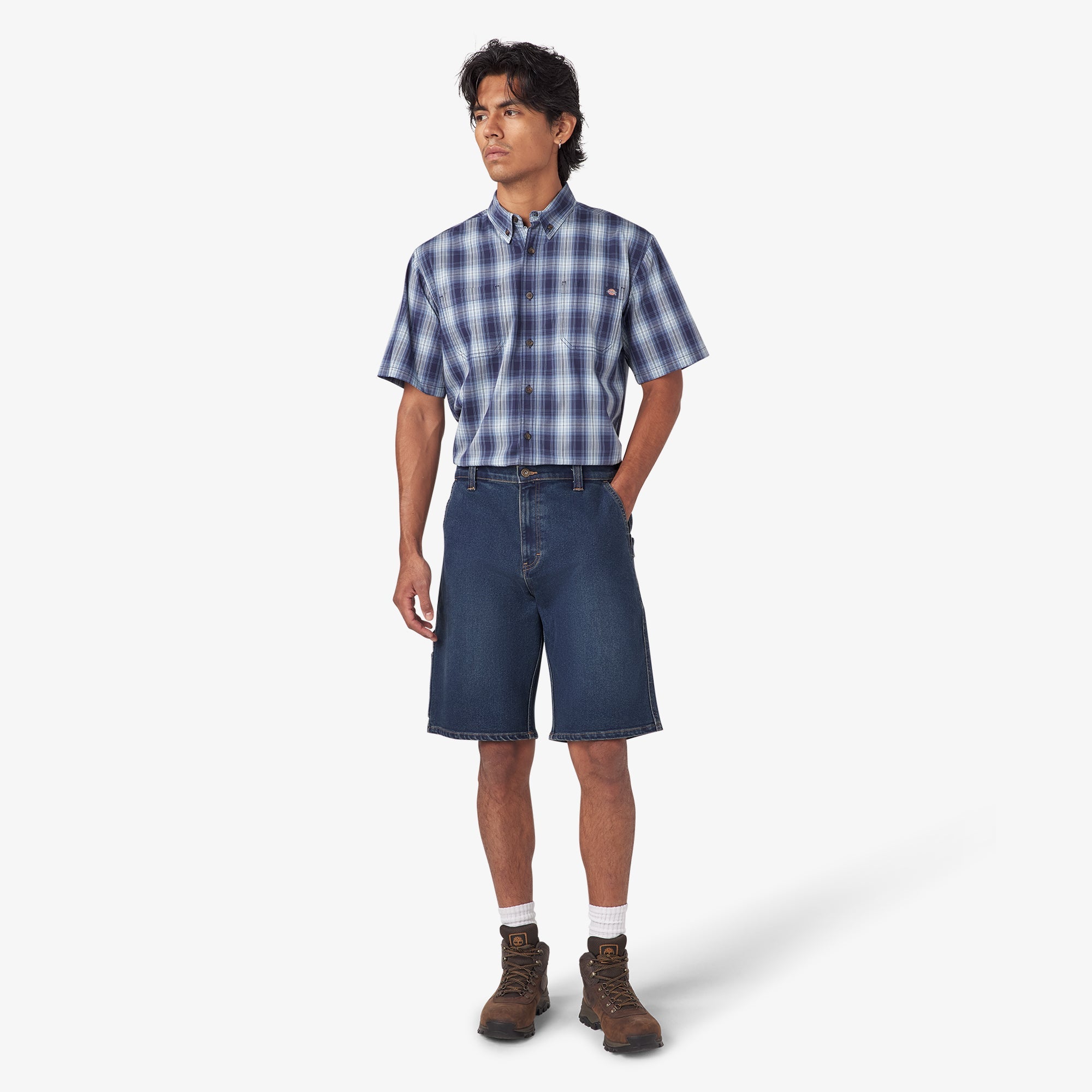 "Denim Utility Shorts, 11"""