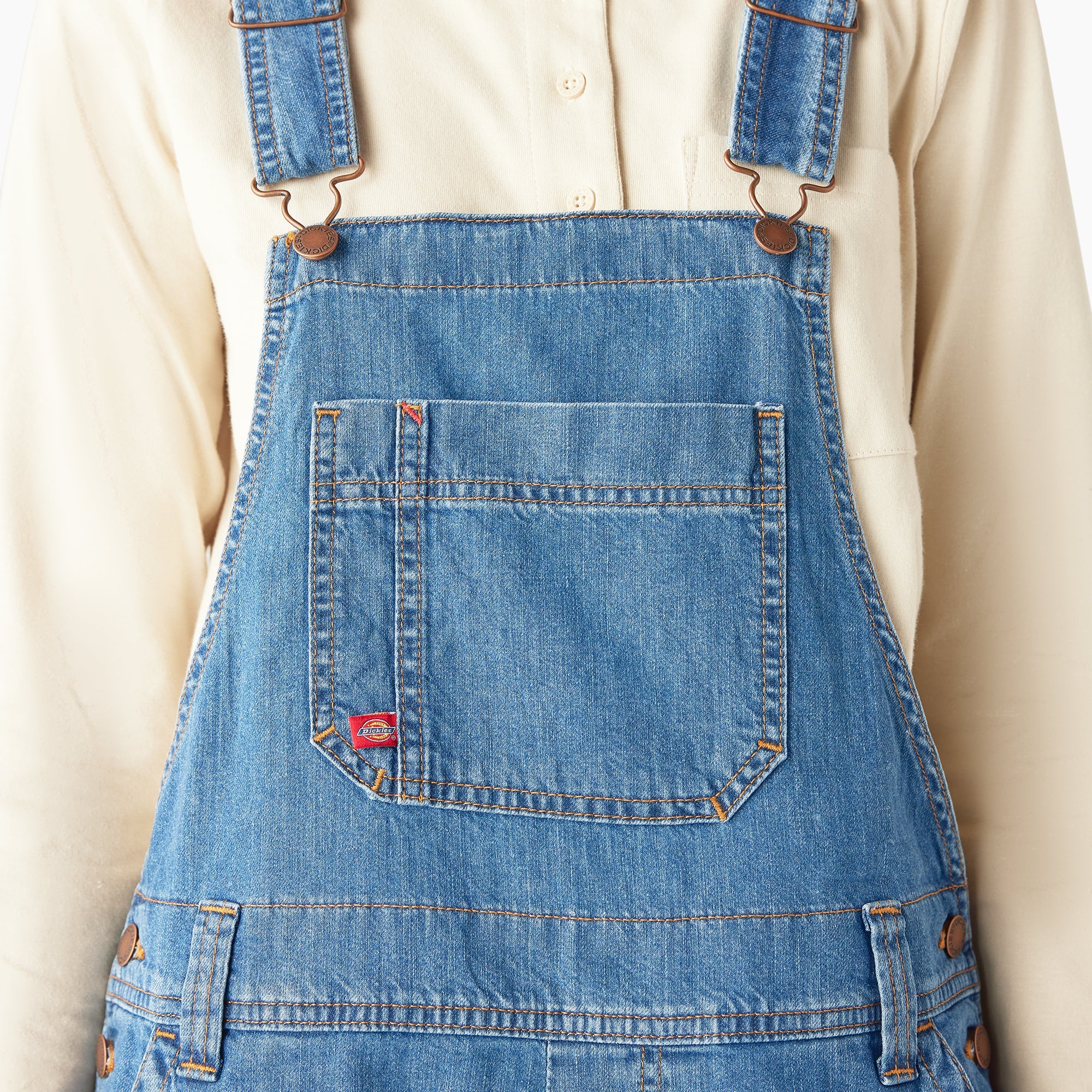 "Women's Relaxed Fit Bib Shortalls, 7"""