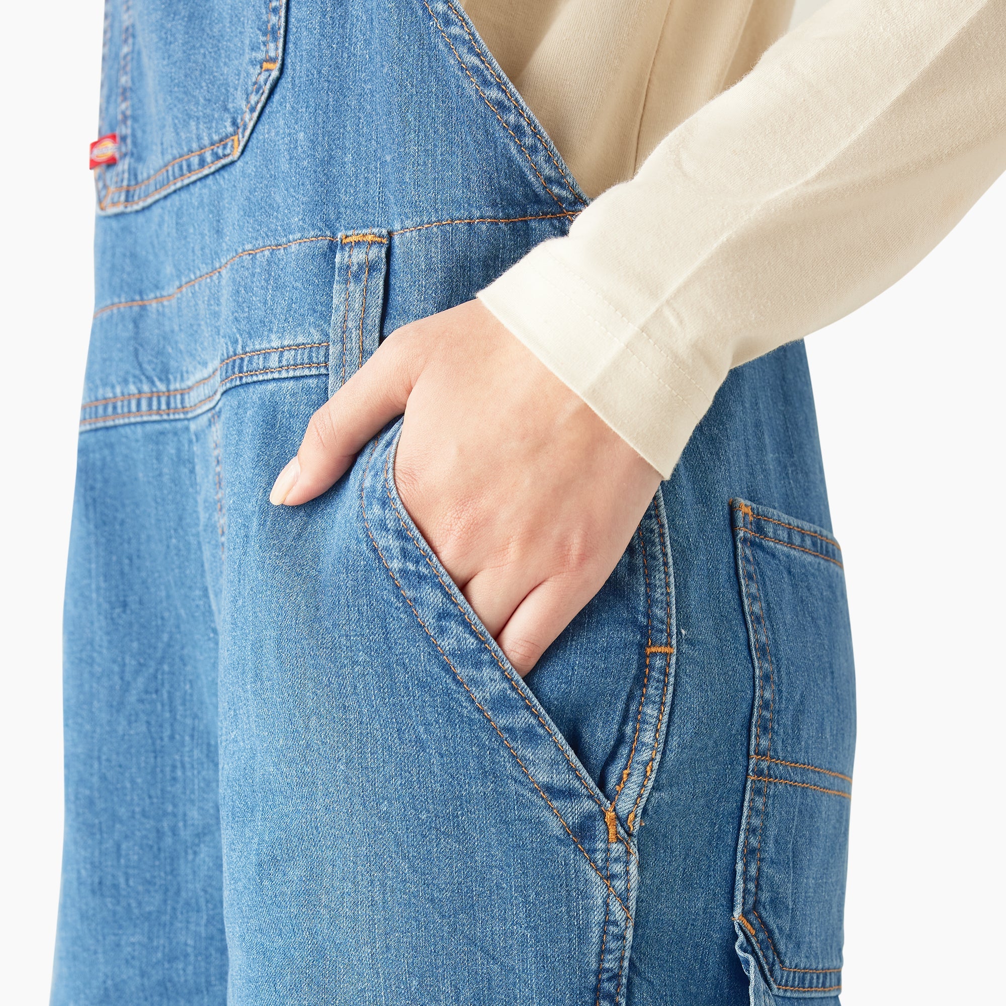"Women's Relaxed Fit Bib Shortalls, 7"""
