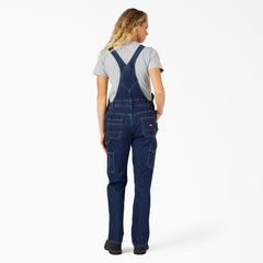 "Women's Straight Fit Denim Double Front Bib Overalls"