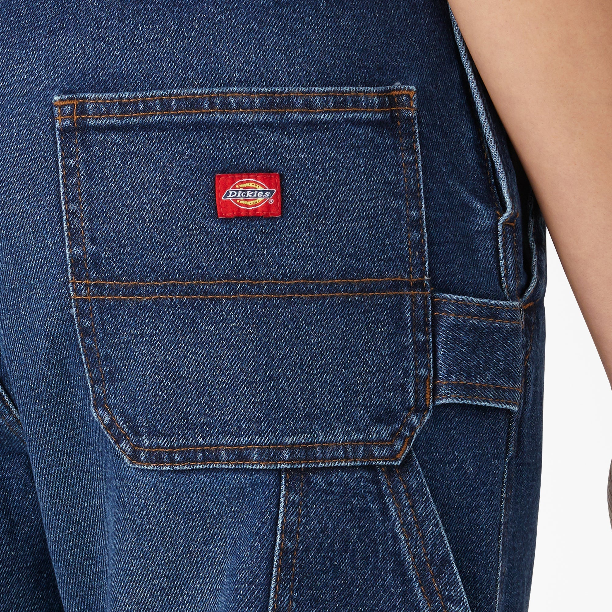 "Women's Denim Boyfriend Fit Bib Overalls"