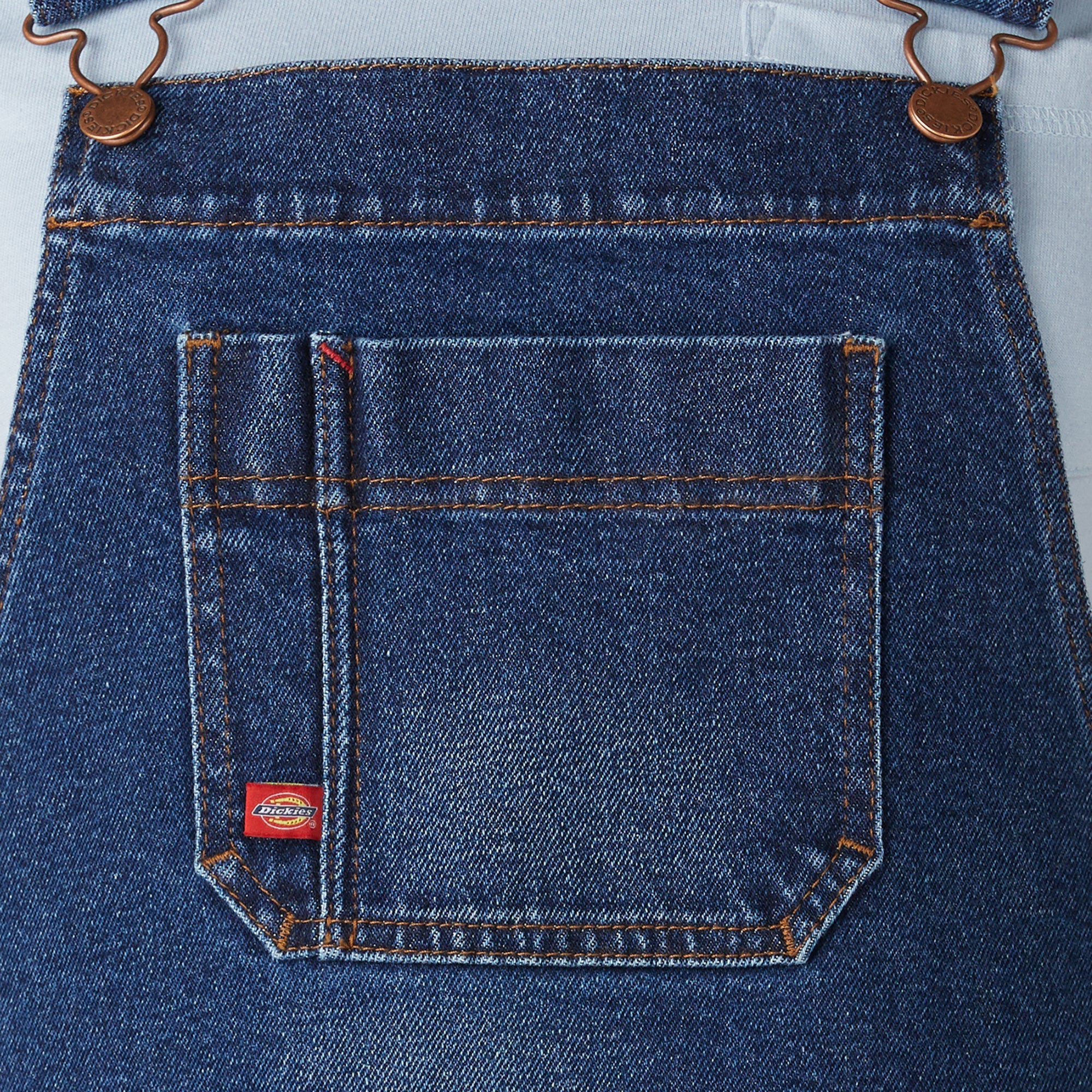 "Women's Denim Boyfriend Fit Bib Overalls"