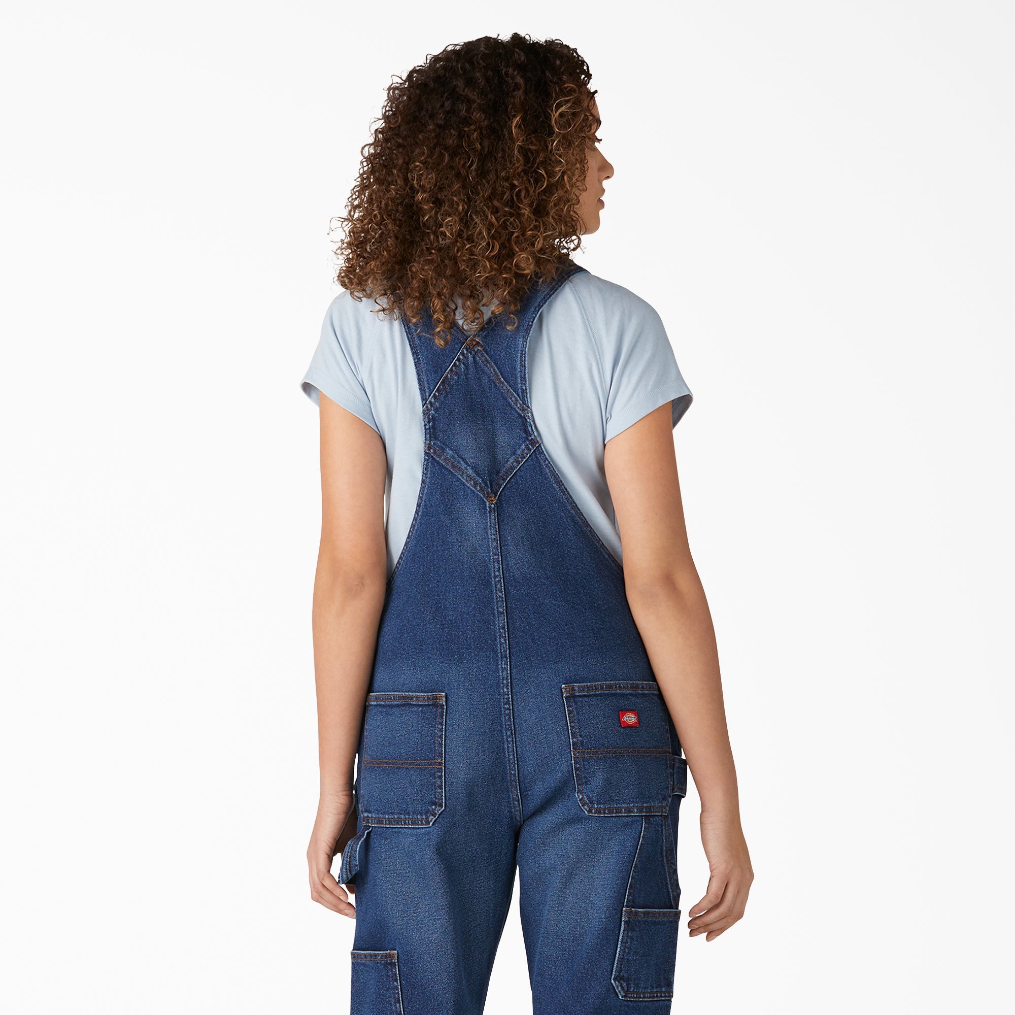 "Women's Denim Boyfriend Fit Bib Overalls"