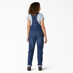 "Women's Denim Boyfriend Fit Bib Overalls"