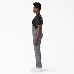 "Women's Hickory Stripe Double Knee Bib Overalls"