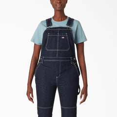 "Women's Denim Double Knee Bib Overalls"