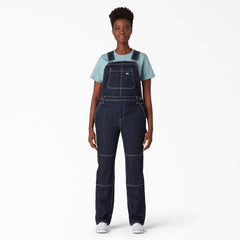 "Women's Denim Double Knee Bib Overalls"