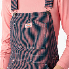 "Women's Regular Fit Hickory Stripe Bib Overalls"