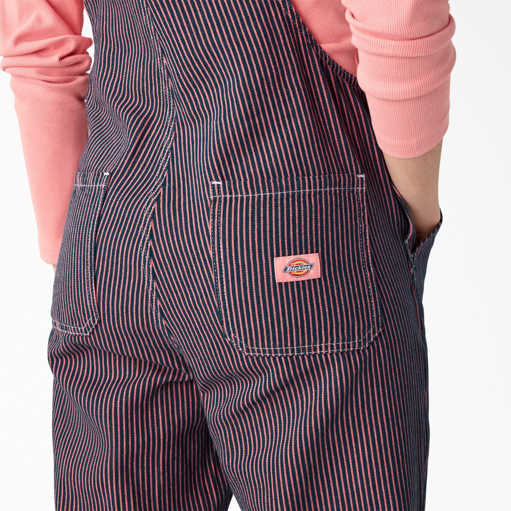 "Women's Regular Fit Hickory Stripe Bib Overalls"