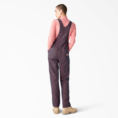 "Women's Regular Fit Hickory Stripe Bib Overalls"
