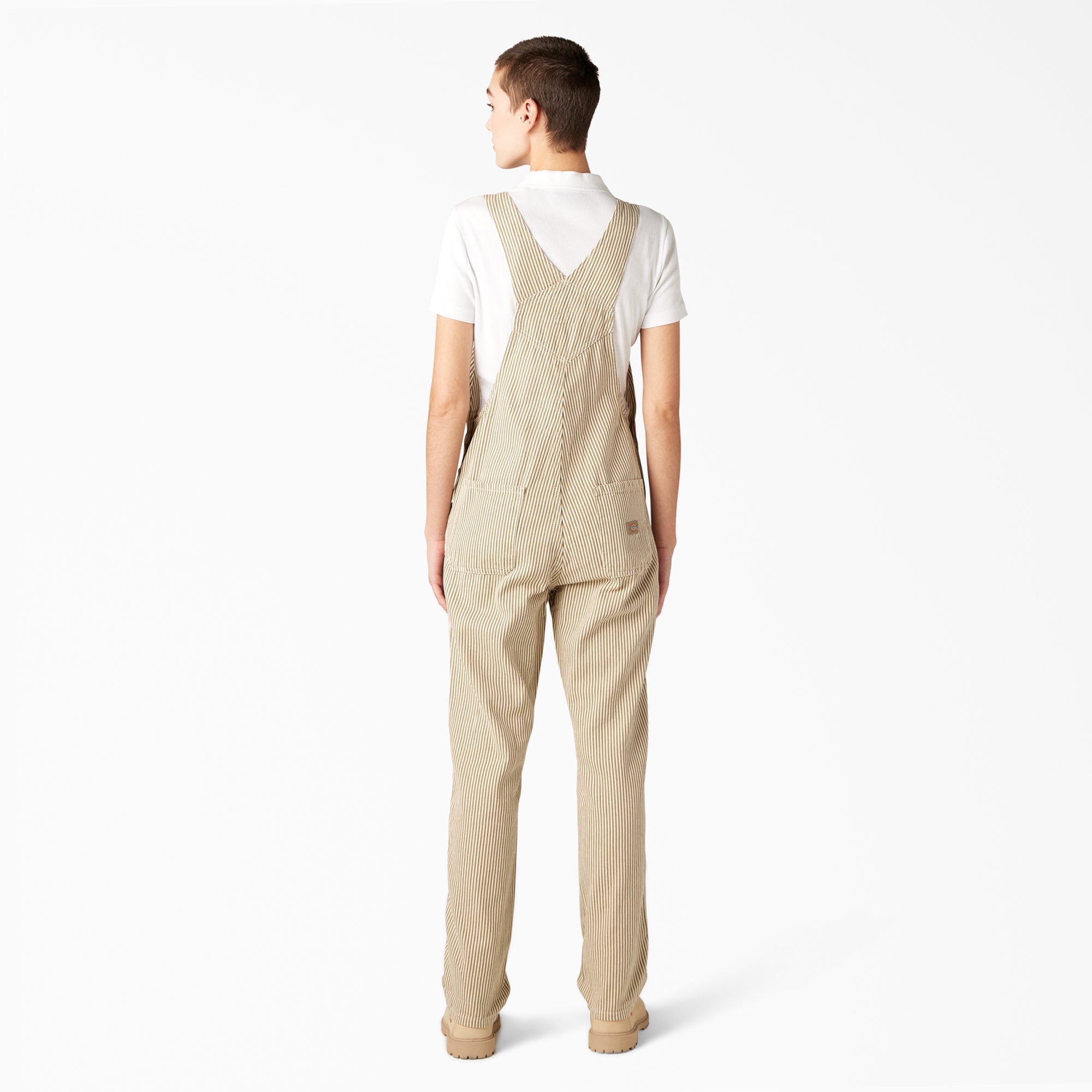 "Women's Regular Fit Hickory Stripe Bib Overalls"